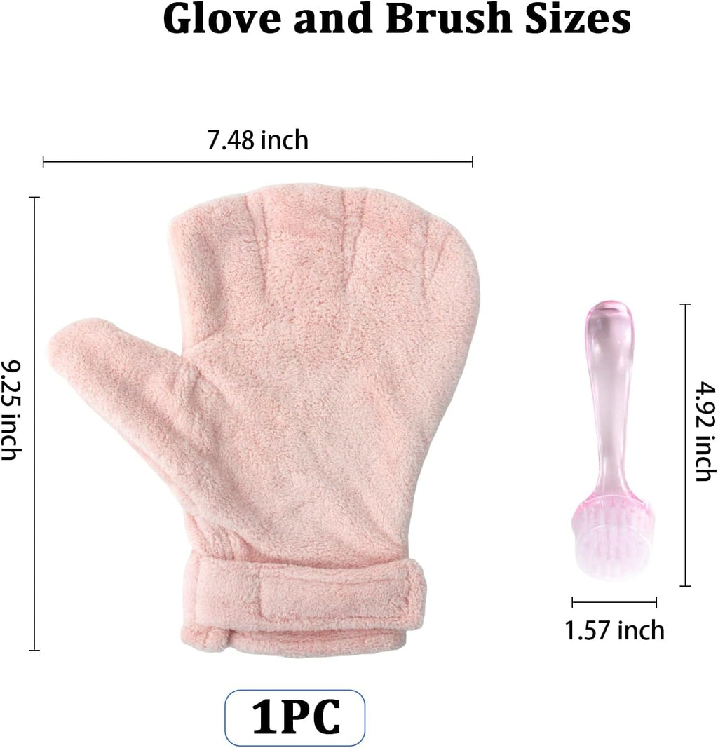 Adjustable coral fleece small animal handling glove for biting protection