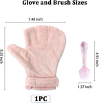 Adjustable coral fleece small animal handling glove for biting protection
