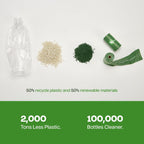 Eco friendly corn starch dog poop bags with tie handles