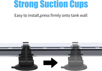 Aquaneat LED light bar showing blue illumination in aquarium