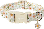 Dog Collars for Small Dogs, Dog Collar with Tulip Patterns, Summer Floral Dog Collar Tulip with Metal Buckle, Durable Cute Adjustable Collars Flower Gift for Puppy Small Medium Dogs-S - Image 15