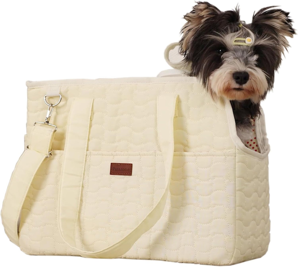 Small Dog Carrier Purse,Tentle/Lazy Adult Cats Pups Bags with Multiple Pockets,Breathable Mesh Soft Cushion,Travel Womans Pets Totes Picnic Outdoor (Black, Medium) - Image 4