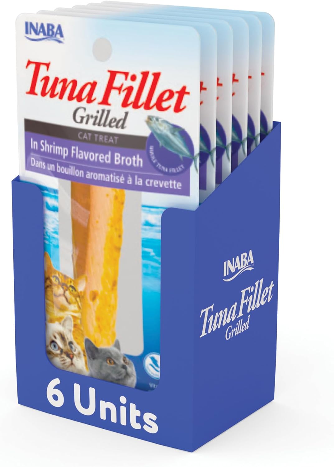 Inaba grilled tuna fillet cat treats vacuum packed for freshness
