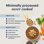 Instinct Raw Boost Mixers grain free badge and nutritional details