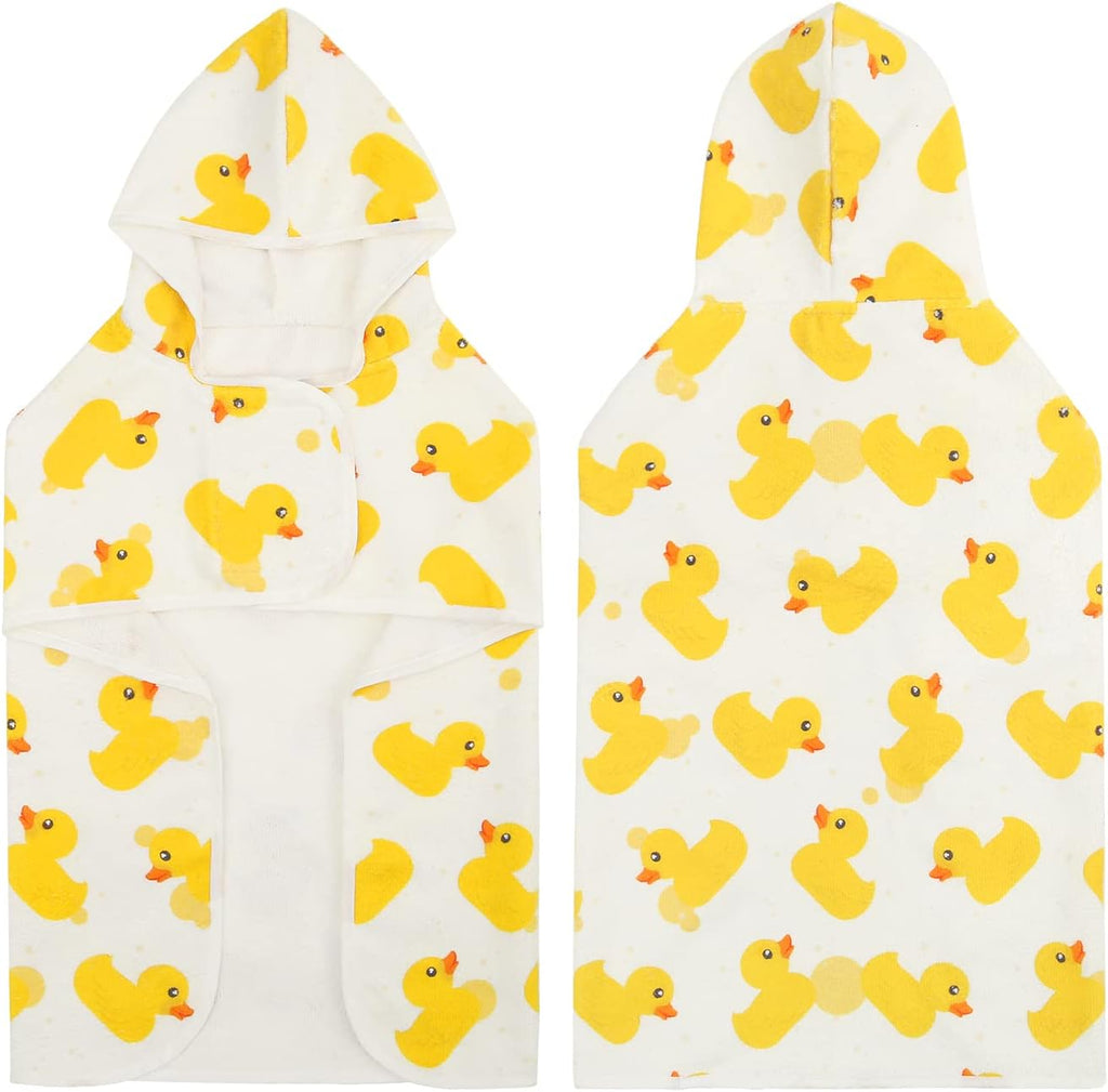 HDE white rubber duck dog bathrobe packaging