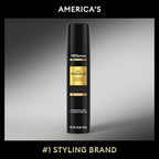 Back view of TRESemmÃ© hair touch up spray packaging