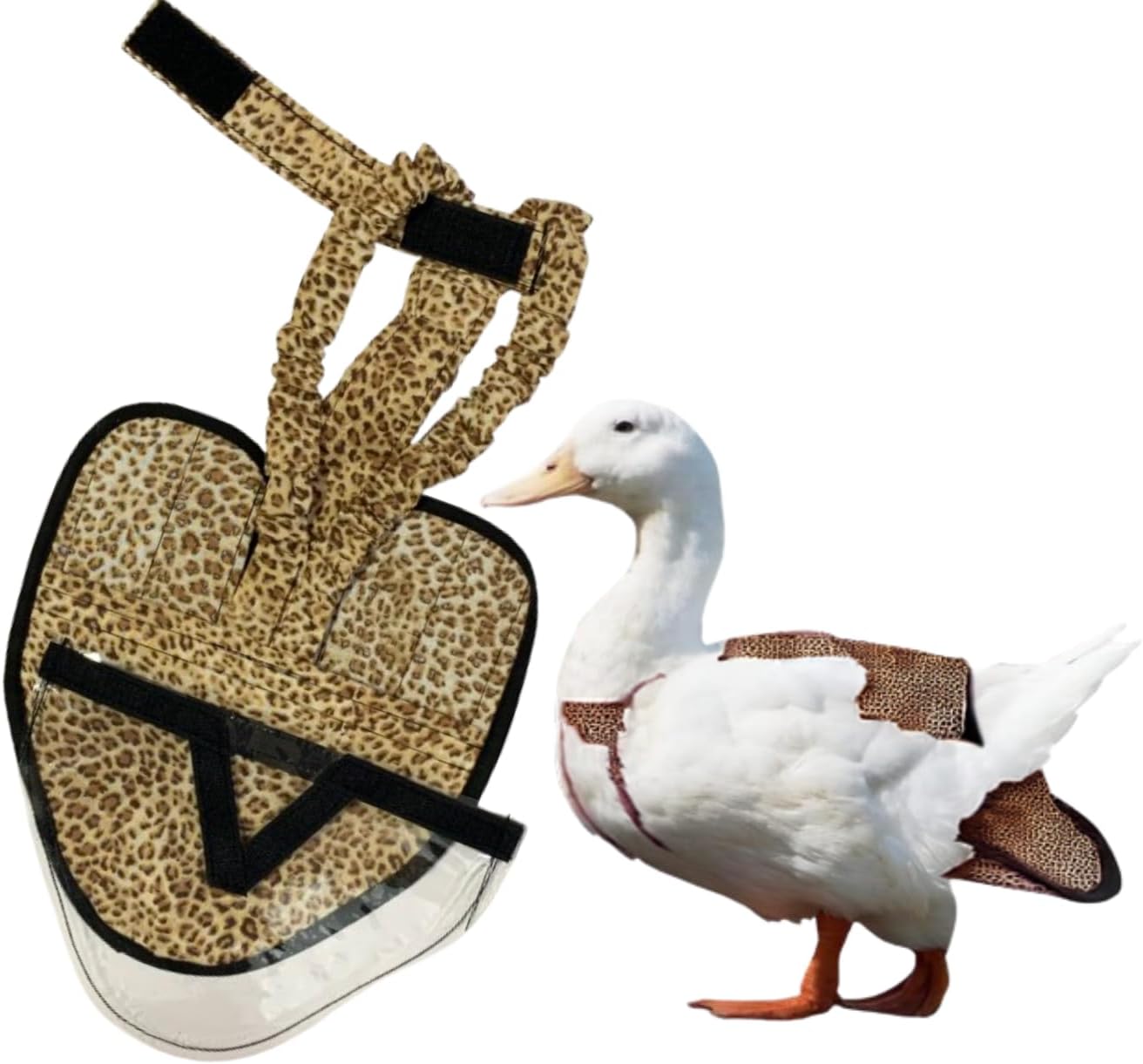 Adjustable tab duck diaper kit designed for Pekin and runner ducks