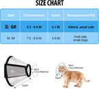 Depets plastic pet cone showing soft fabric edge