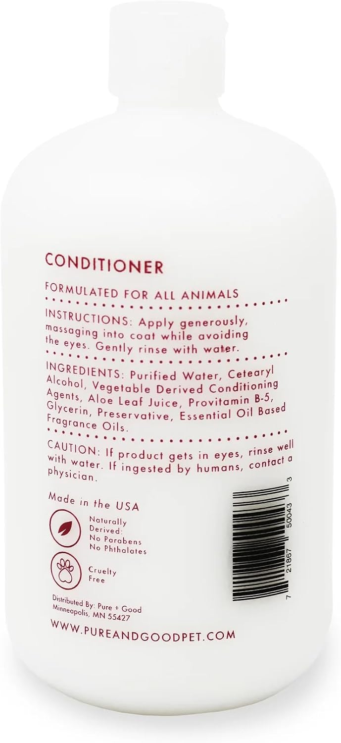USA imported Pure and Good pet conditioner for dog and cat grooming