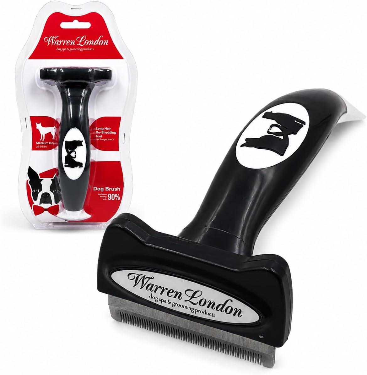 Warren London Deshedding Brush for Small Short Hair Dogs, 1.75 Inch - Image 10