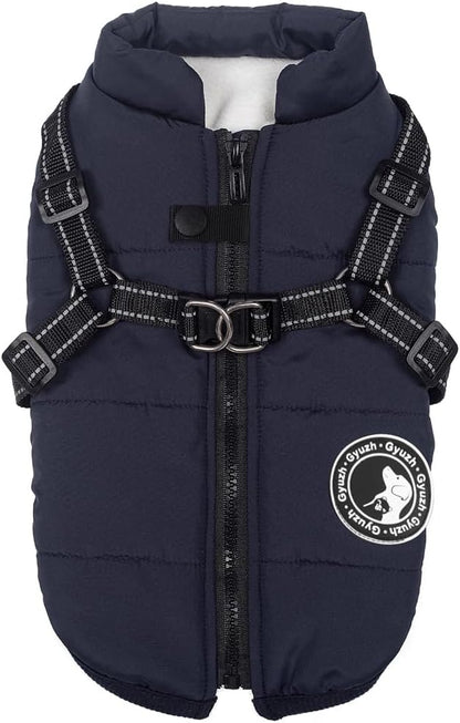 Gyuzh Dog Coat with Harness Puppy Coats Small Dog Harness Jacket Winter Waterproof Jackets for Smal Medium Large Dogs - Image 15