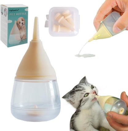 LogFaadCoi blue forty milliliter puppy milk feeder with storage case accessories.