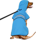 Weesiber Dog Raincoat, Waterproof Dog Rain Jacket with Leash Hole, Lightweight Reflective Pet Rain Coat for Walking (XL, Pink) - Image 9