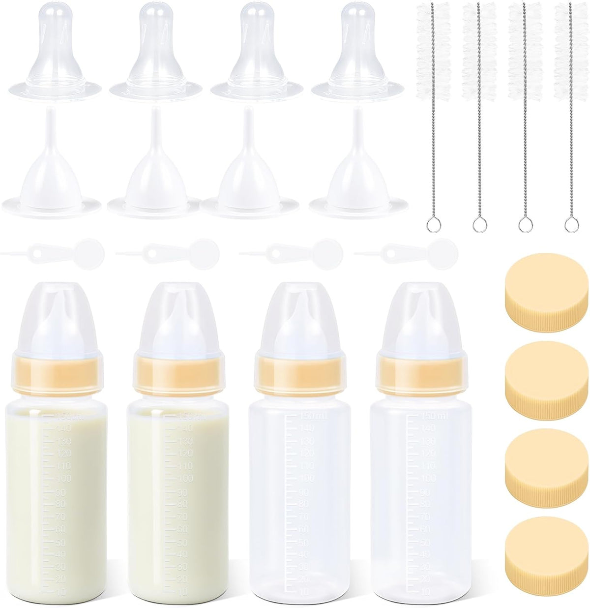 Puppy Kitten Nursing Bottle 2oz- Small Animal Feeding Kit with Nipples | Hand Feeding Supplies for Puppies, Kittens, Rabbits, Ferrets & Newborn Pets - Image 10