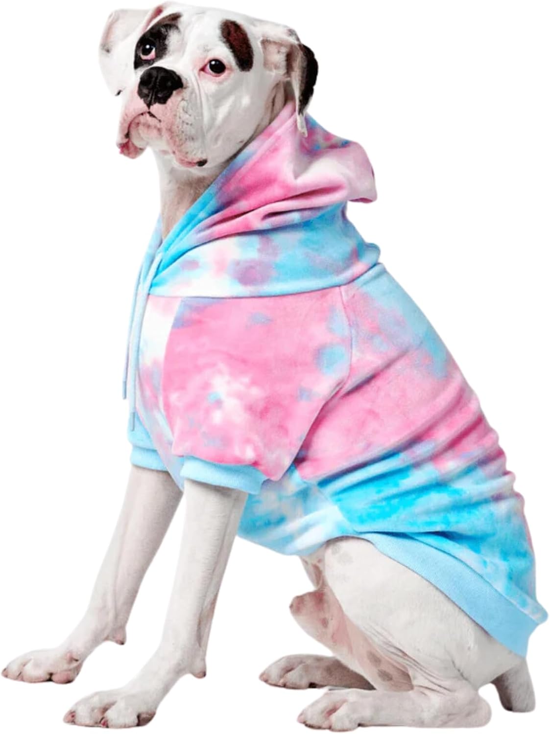 Spark Paws Dog Hoodie - Premium Dog Sweater for Small, Medium, and Large Dogs | Warm Outfits for French Bulldogs, Pitbull, Puppy, Winter Jacket Alternative - 90s Retro Sky Dye - 2XL - Image 9