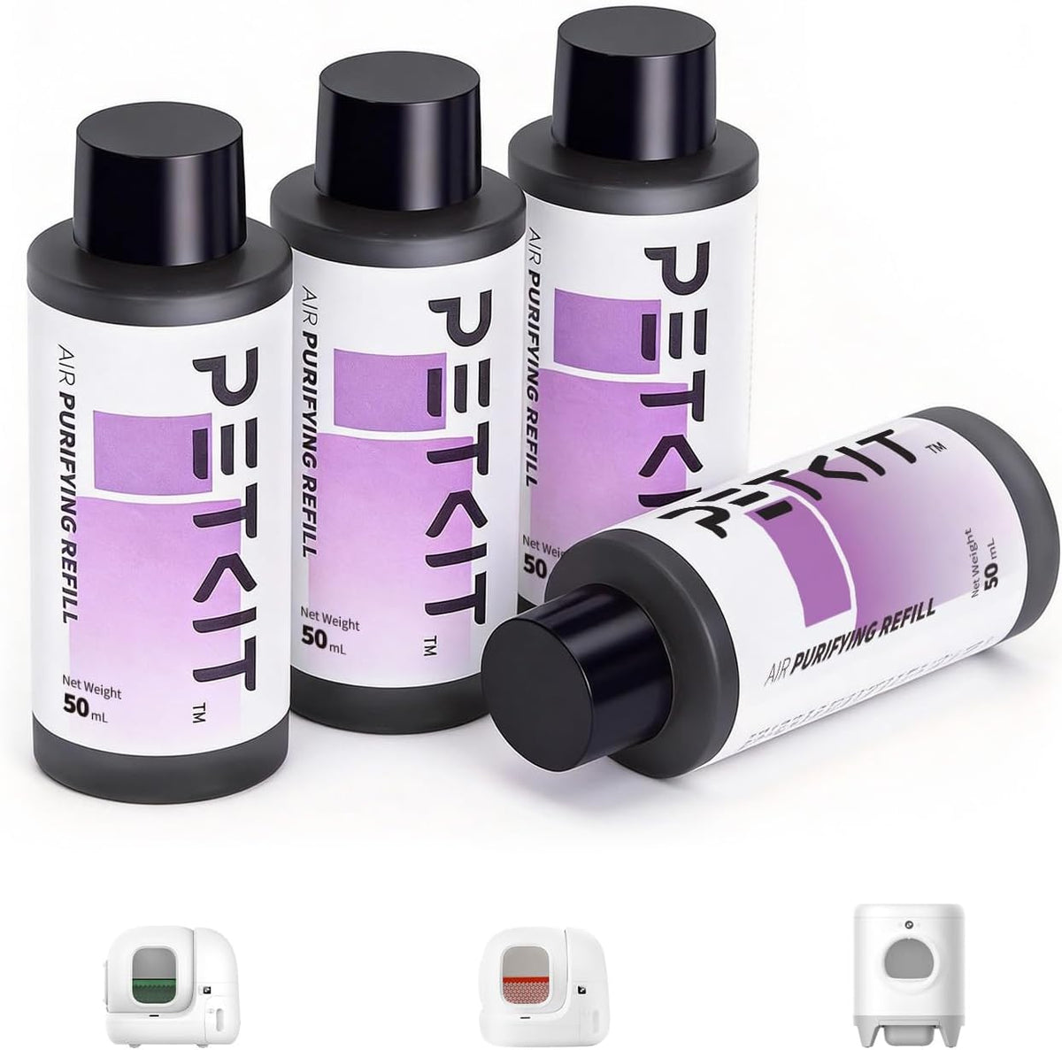 PETKIT Air Purifying Refills four pack front view showcasing pet-safe packaging