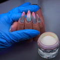 Beautnice chrome nail powder jar front view