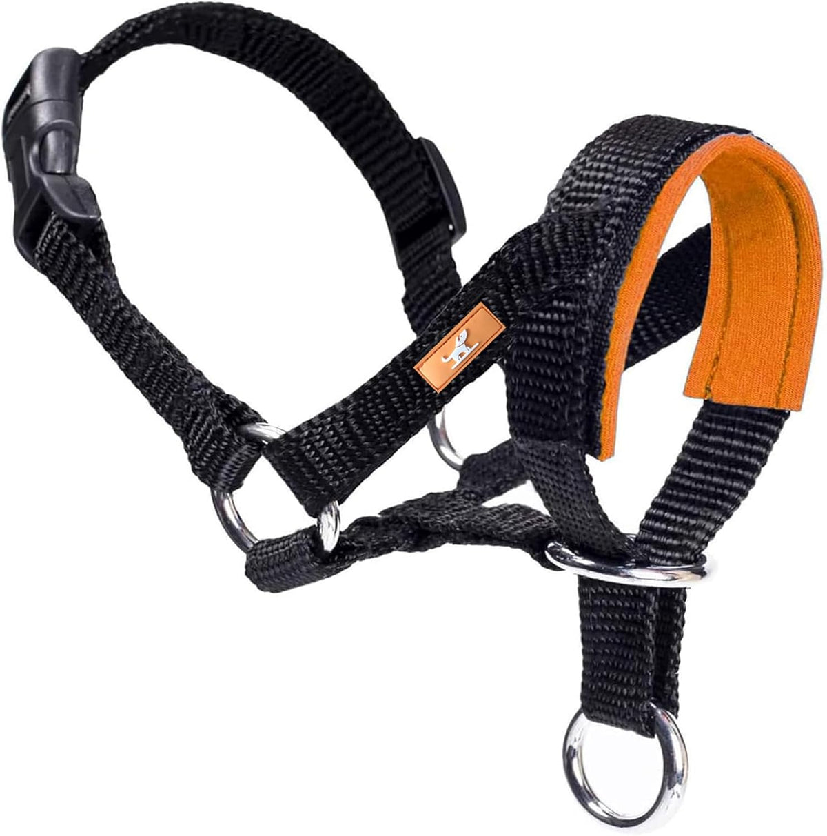 Dog Head Collar, Fabric Padded Head Collar for Dogs to Prevent Pulling, Adjustable Dog Head Harness (L,Black) - Image 15