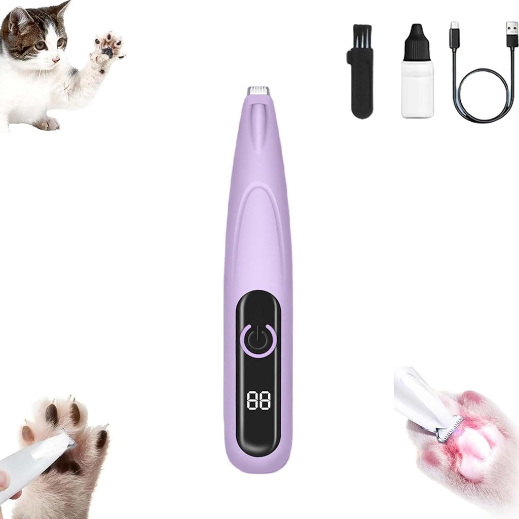 Yilia Upgrade Pet Micro Precision Trimmer, Multifunctional Pet Hair Clippers for Grooming with LED Light, Low Noise Waterproof Rechargeable Pet Paw Trimmer for Pet Paws, Eyes, Ears, Face, Rump (1PC) - Image 9