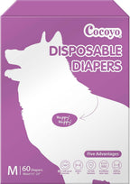 Full 75 count pack of COCOYO small dog diapers imported for Indian pet parents