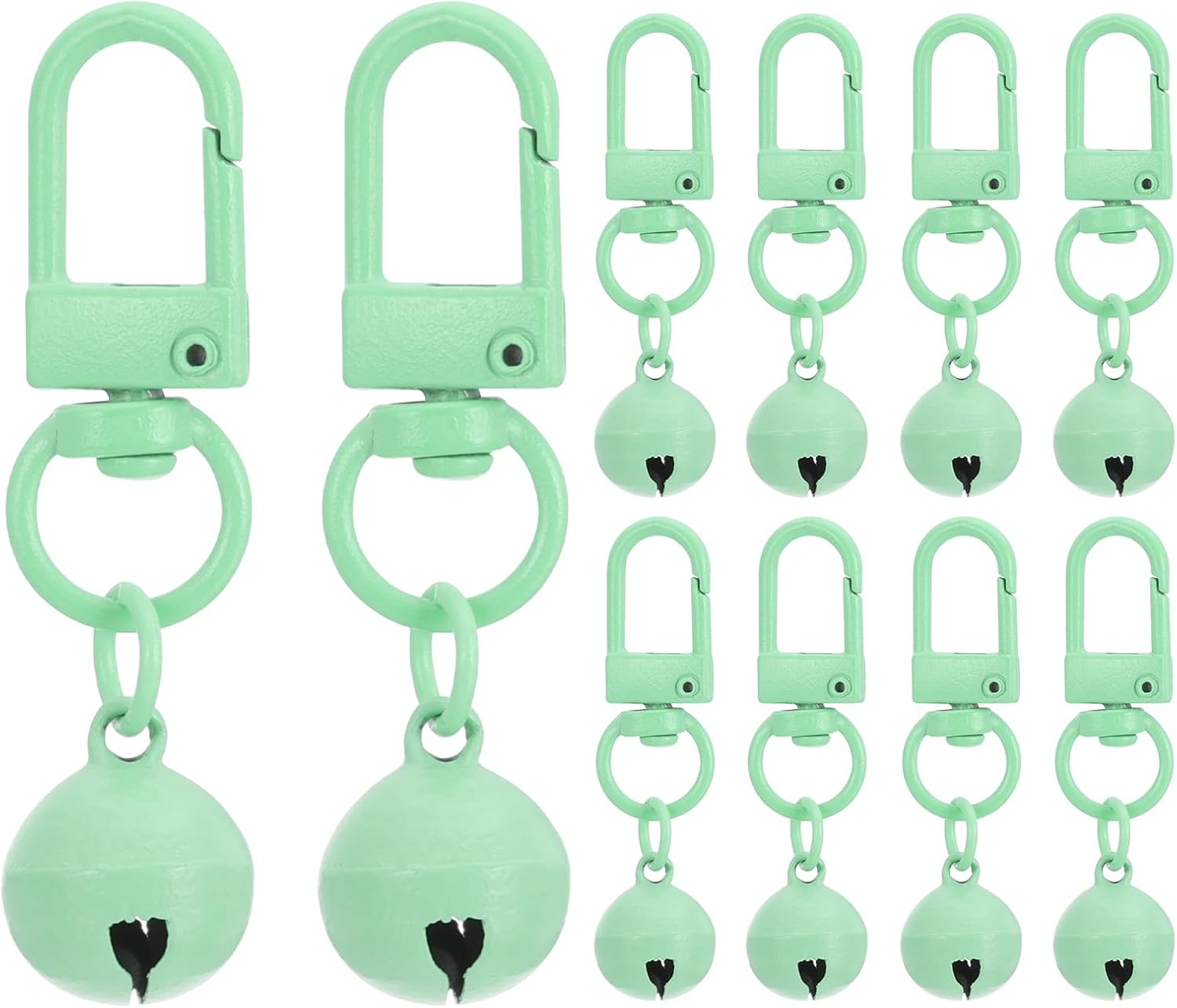 PATIKIL 10 PCS Dog Bell, Cat Bell Small Pet Collar Bells Keychain Cute Bulk Loud Jingle for Dog Collar Charm Pendant - Image 10