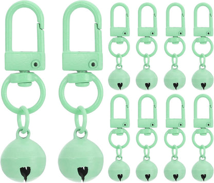 PATIKIL 10 PCS Dog Bell, Cat Bell Small Pet Collar Bells Keychain Cute Bulk Loud Jingle for Dog Collar Charm Pendant - Image 10