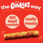 Back of Hartz Oinkies packaging showing ingredients and feeding guide