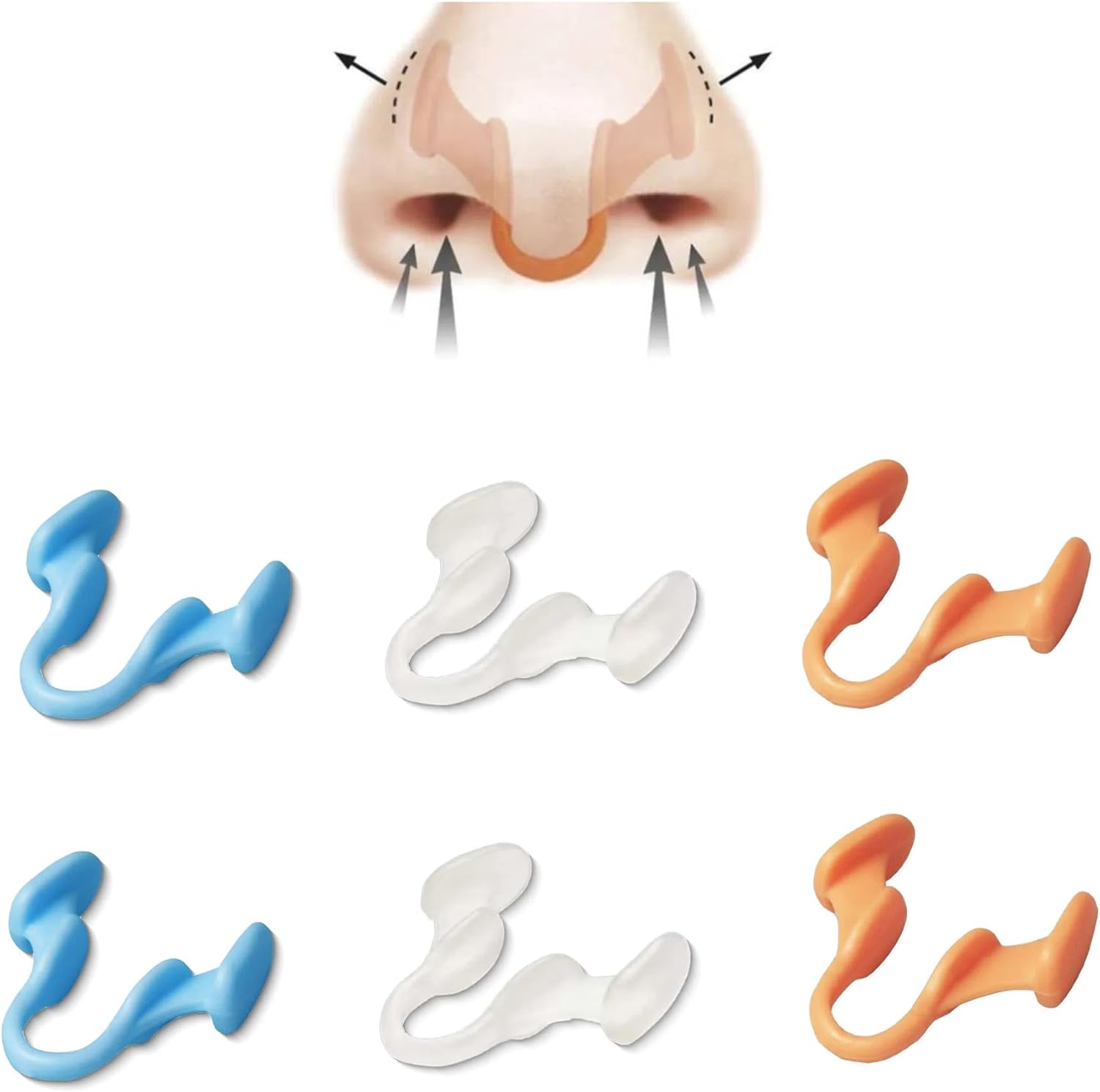 Generic Nasal Dilator front view showing 6 pieces in storage case