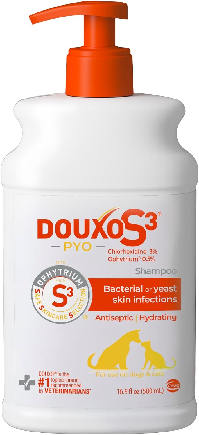 Douxo S3 PYO Medicated Dog Shampoo with 3% Chlorhexidine for Dogs - Antibacterial & Antiseptic Yeast Infection Treatment For Dogs & Cats, Clinically Proven, 6.7 fl oz - Image 11