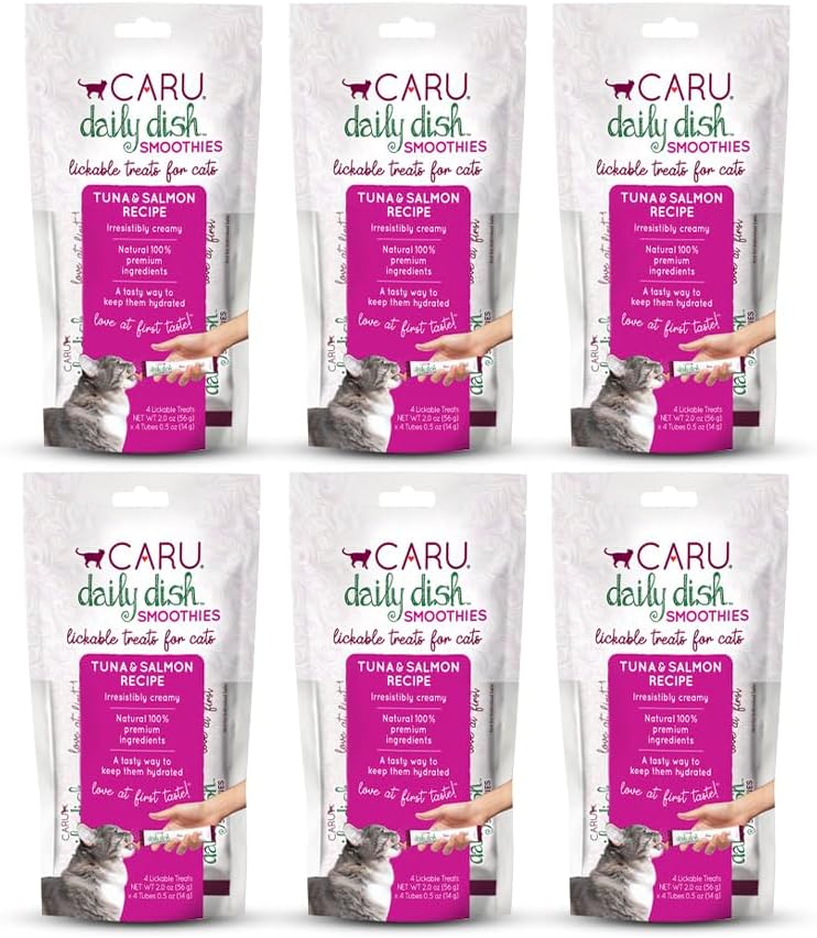 Caru - Daily Dish Chicken Smoothies - Lickable Treat for Cats - Supports Pet Hydration - Wet Cat Food/Meal Topper - Traceable Ingredients - Wheat, Corn & Soy Free - Non-GMO - 0.5 oz - 4 Tubes - Image 9