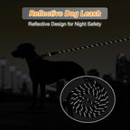 Stainless steel swivel hook near the handle of Wodondog dog leash for keys.