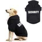 Warm winter pet hoodie tailored for large sized dogs.