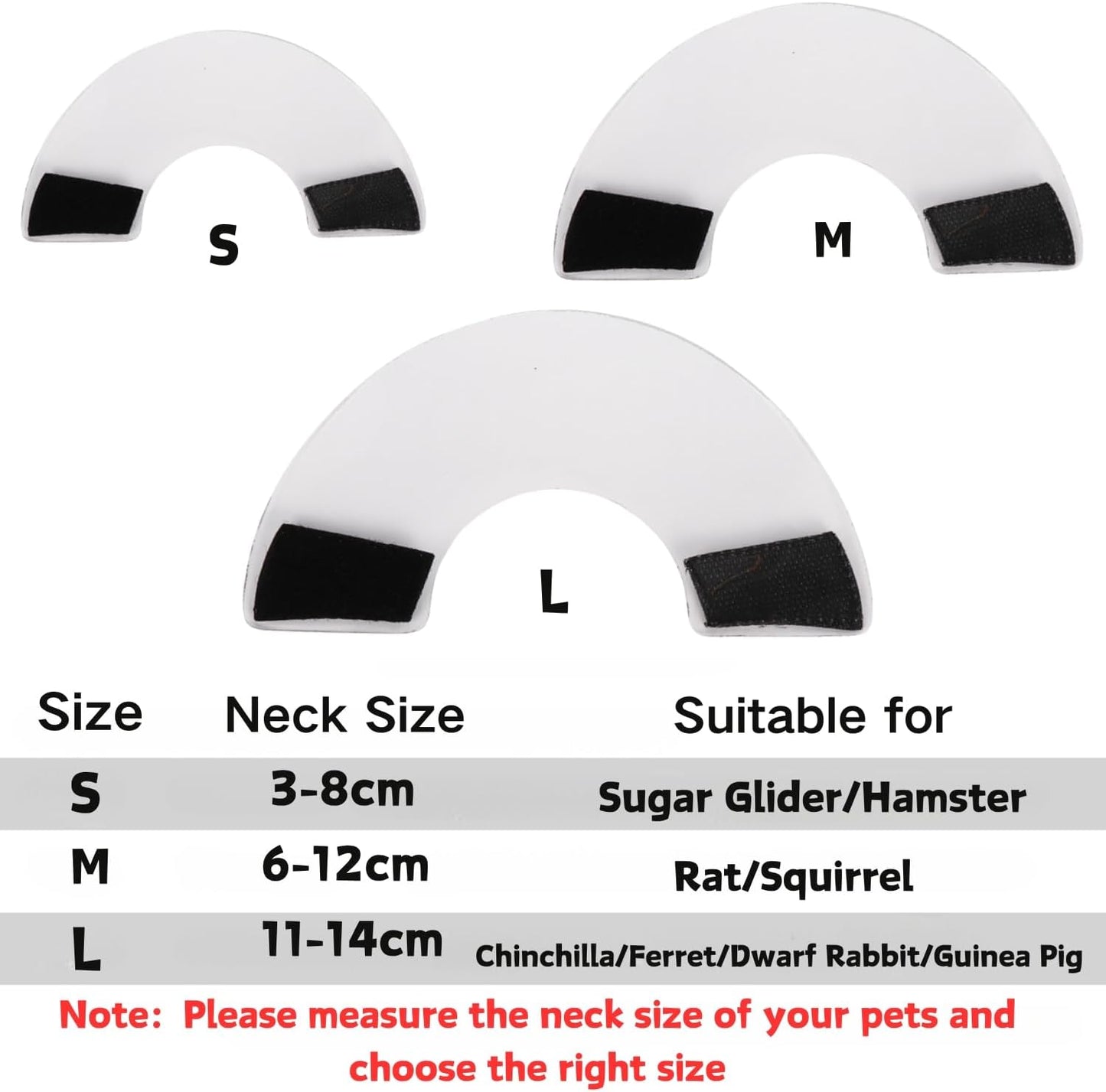 SEZDEKI small animal elizabeth collar clear soft recovery cone on side view