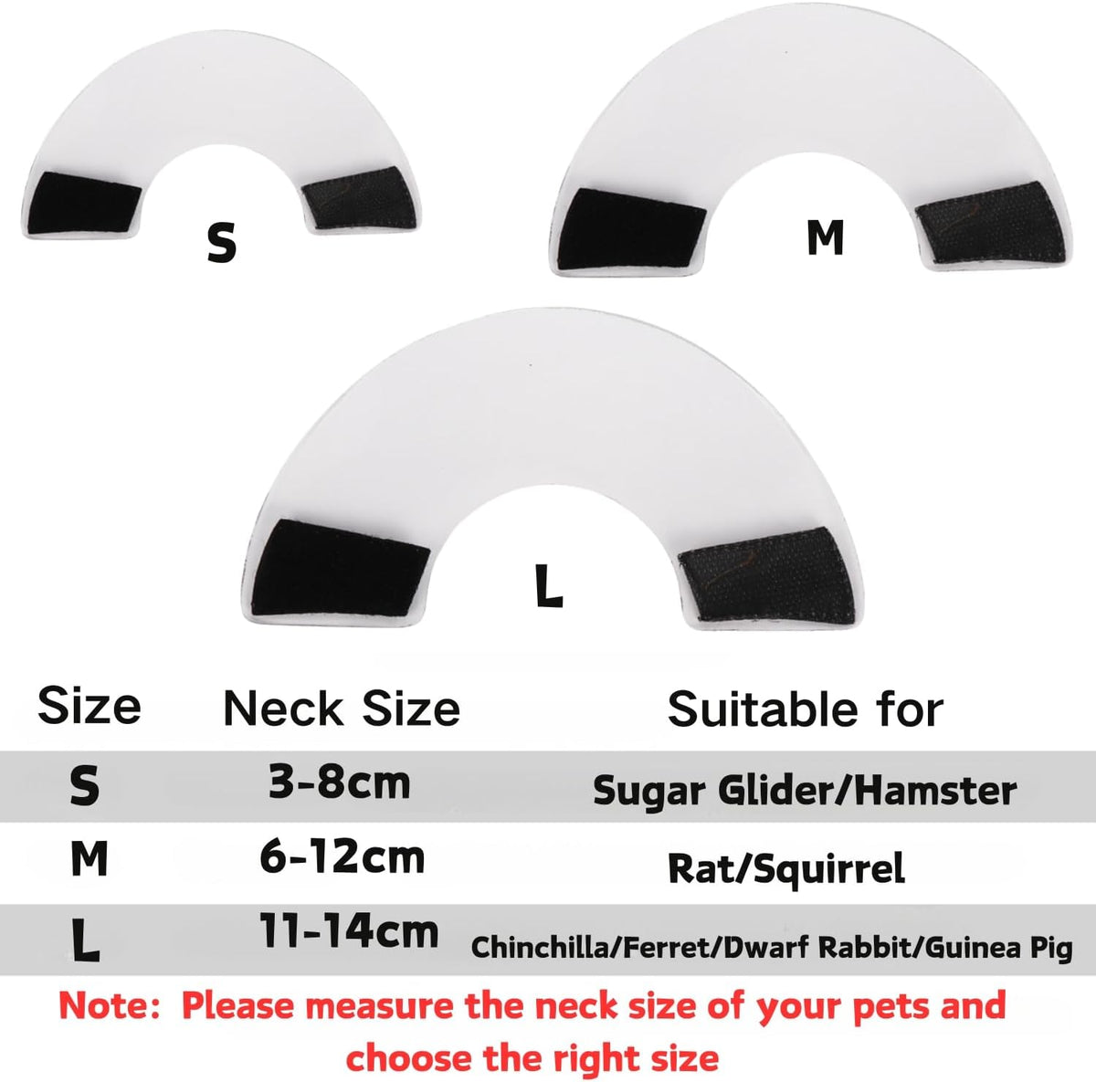 SEZDEKI small animal elizabeth collar clear soft recovery cone on side view