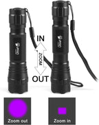 ULTRAFIRE premium aluminum black light torch for scorpion hunting