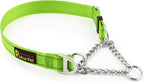 Plutus Pet Martingale Dog Collar with Stainless Steel Chain and Reflective Nylon, Adjustable No Pull Training Collar, for Small Medium, and Large Dogs, Black, M - Image 14