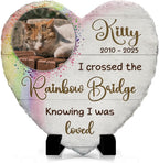 Sol Vibes custom cat headstone tribute package showcasing the three available sizes side by side