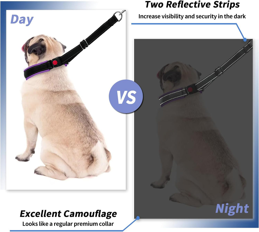 Monstoyo reflective dog collar high visibility strips for night walking