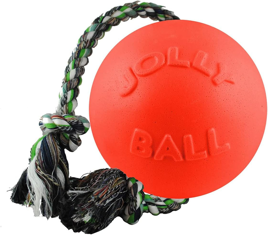 Jolly Pets Romp-n-Roll Rope and Ball Dog Toy, 6 Inches/Medium, Blueberry, Model Number: 606 BB, All Breed Sizes - Image 10