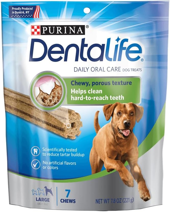 Purina DentaLife Made in USA Facilities Large Dog Dental Chews, Daily - 18 ct. Pouch - Image 15