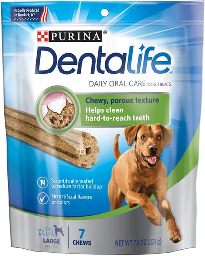 Purina DentaLife Made in USA Facilities Large Dog Dental Chews, Daily - 18 ct. Pouch - Image 15