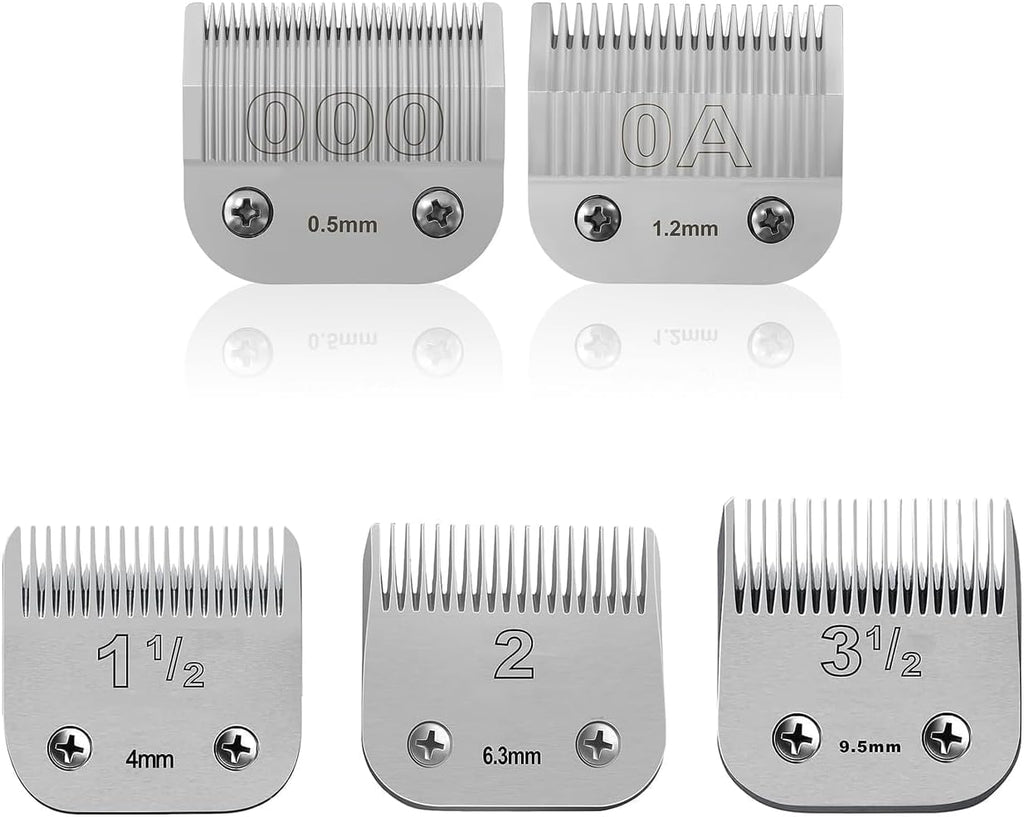 Professional Detachable Replacement Ceramic Blades set,compatible with oster Classic 76/Star-Teq/Power-Teq andi A*dis AGC,BDC,BGC,MBG Series Clippers (Size-000) - Image 11