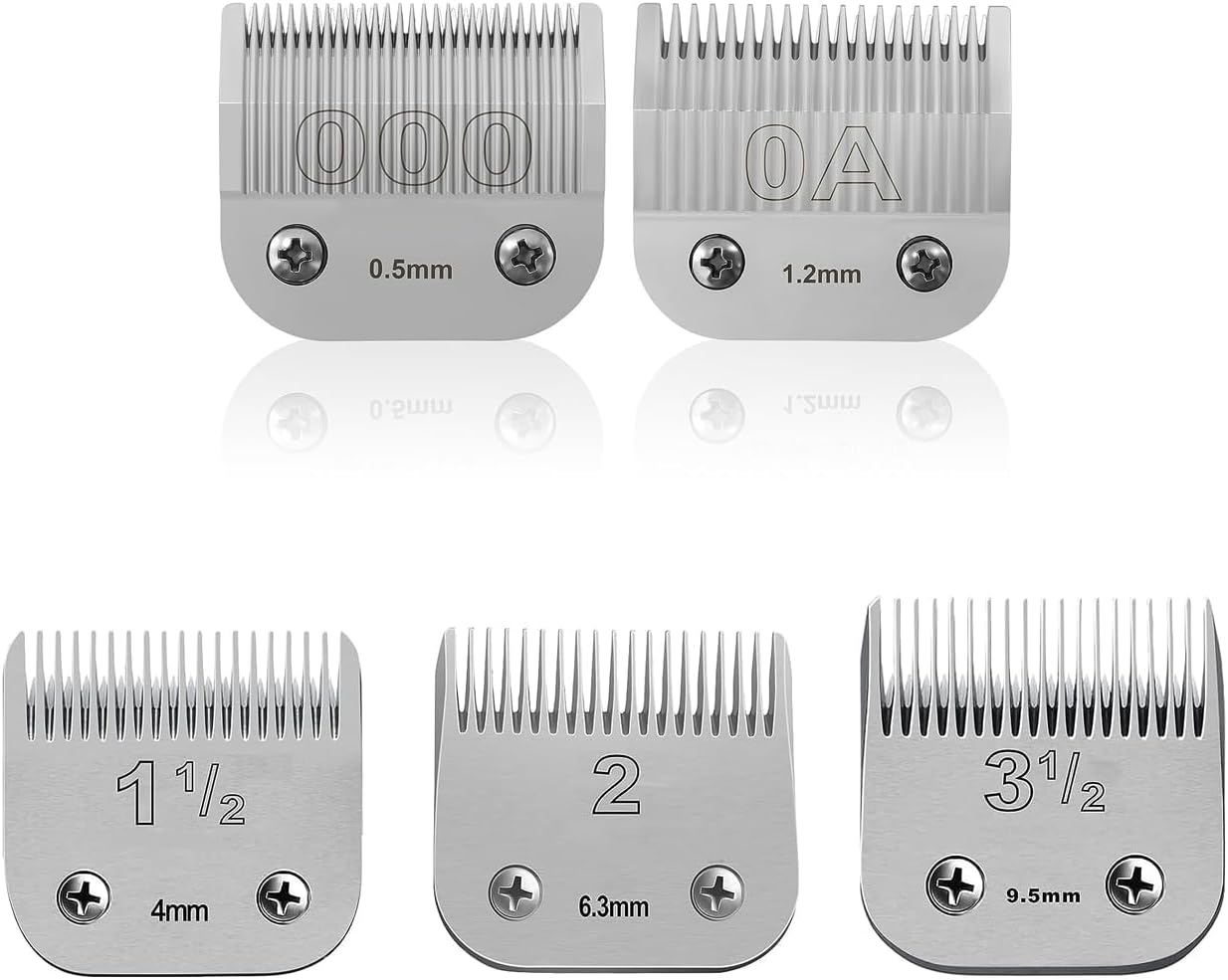 Professional Detachable Replacement Ceramic Blades set,compatible with oster Classic 76/Star-Teq/Power-Teq andi A*dis AGC,BDC,BGC,MBG Series Clippers (Size-000) - Image 11