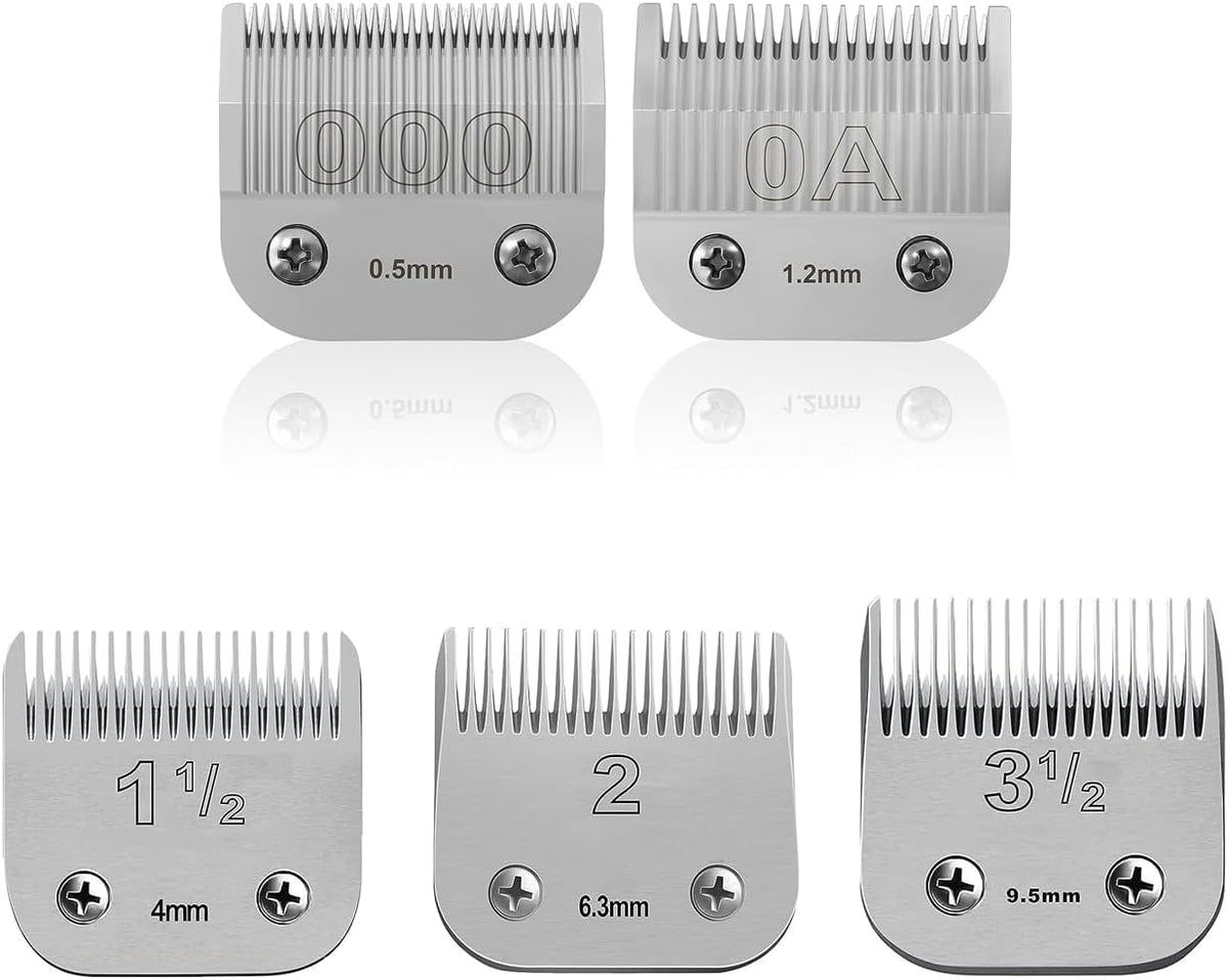 Professional Detachable Replacement Ceramic Blades set,compatible with oster Classic 76/Star-Teq/Power-Teq andi A*dis AGC,BDC,BGC,MBG Series Clippers (Size-000) - Image 11
