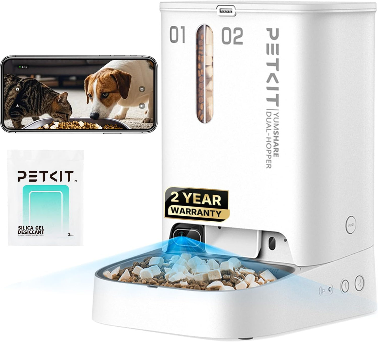 PETKIT automatic pet feeder with camera front view smart food dispenser