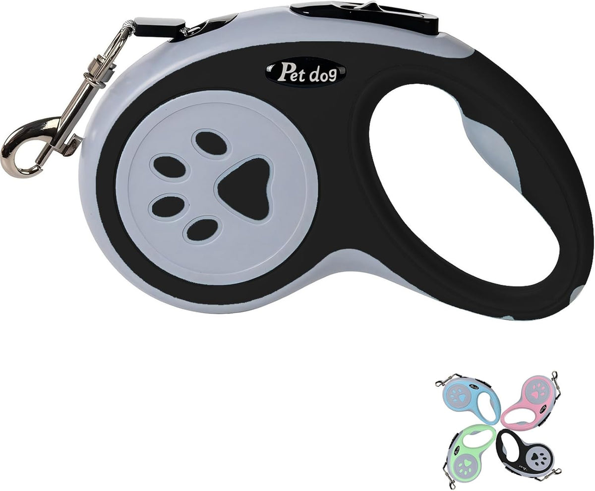 Retractable Dog Leash, VELIGOOD 5M/16FT Extendable Dog Lead with Strong Nylon Tape Tangle-Free One-Handed Brake, Pause, Lock for Small Medium Dogs (Pink) - Image 9