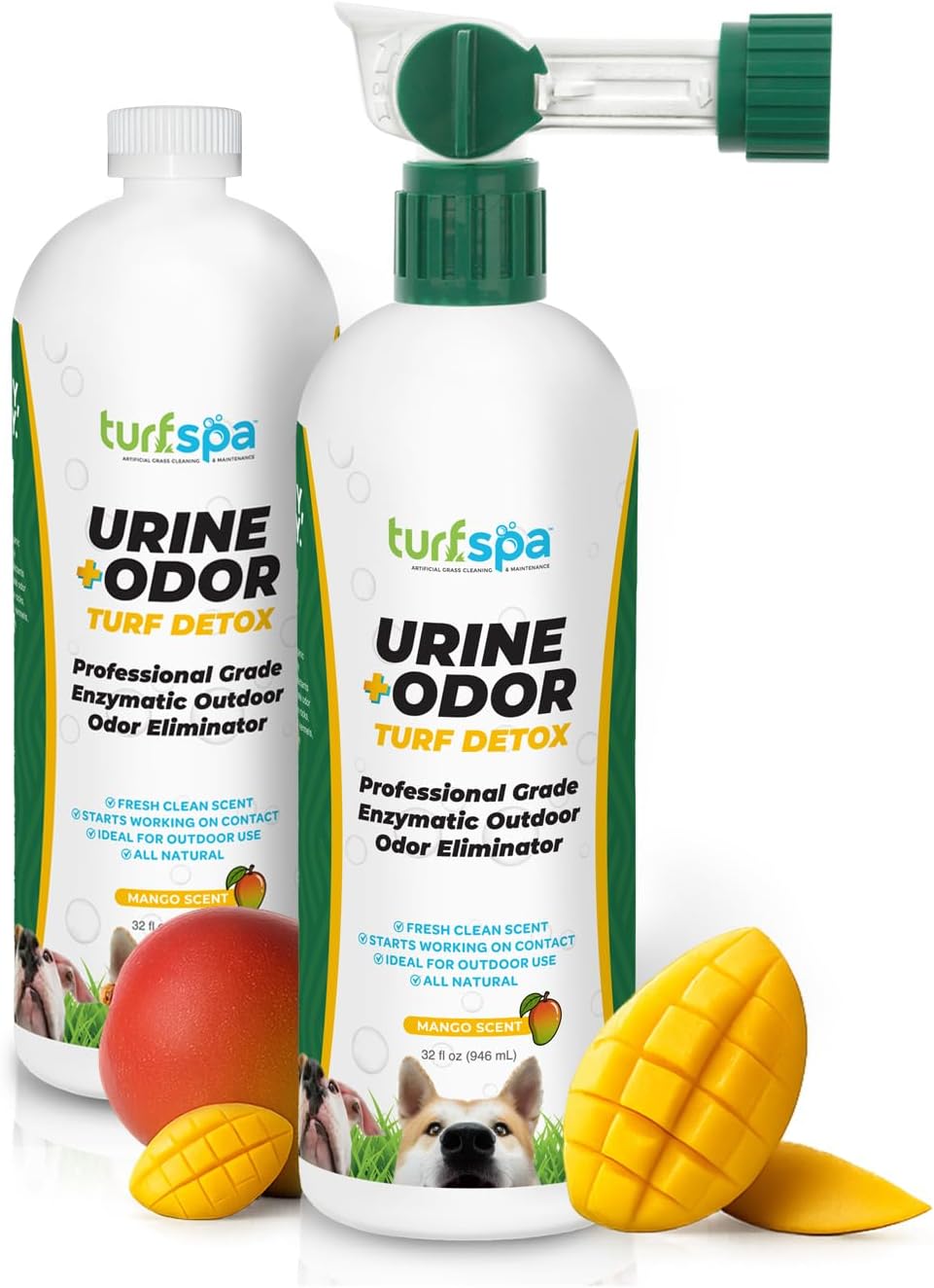 Urine & Odor Turf Detox: 32 oz Professional Enzyme Cleaner & Odor Eliminator for Artificial Grass, Turf, Concrete, Patio & Kennels, Pet Urine Enzymatic Cleaner for Dogs & Cats - Image 9