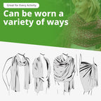 Insect Shield Versatile Wrap folded flat showing full dimensions