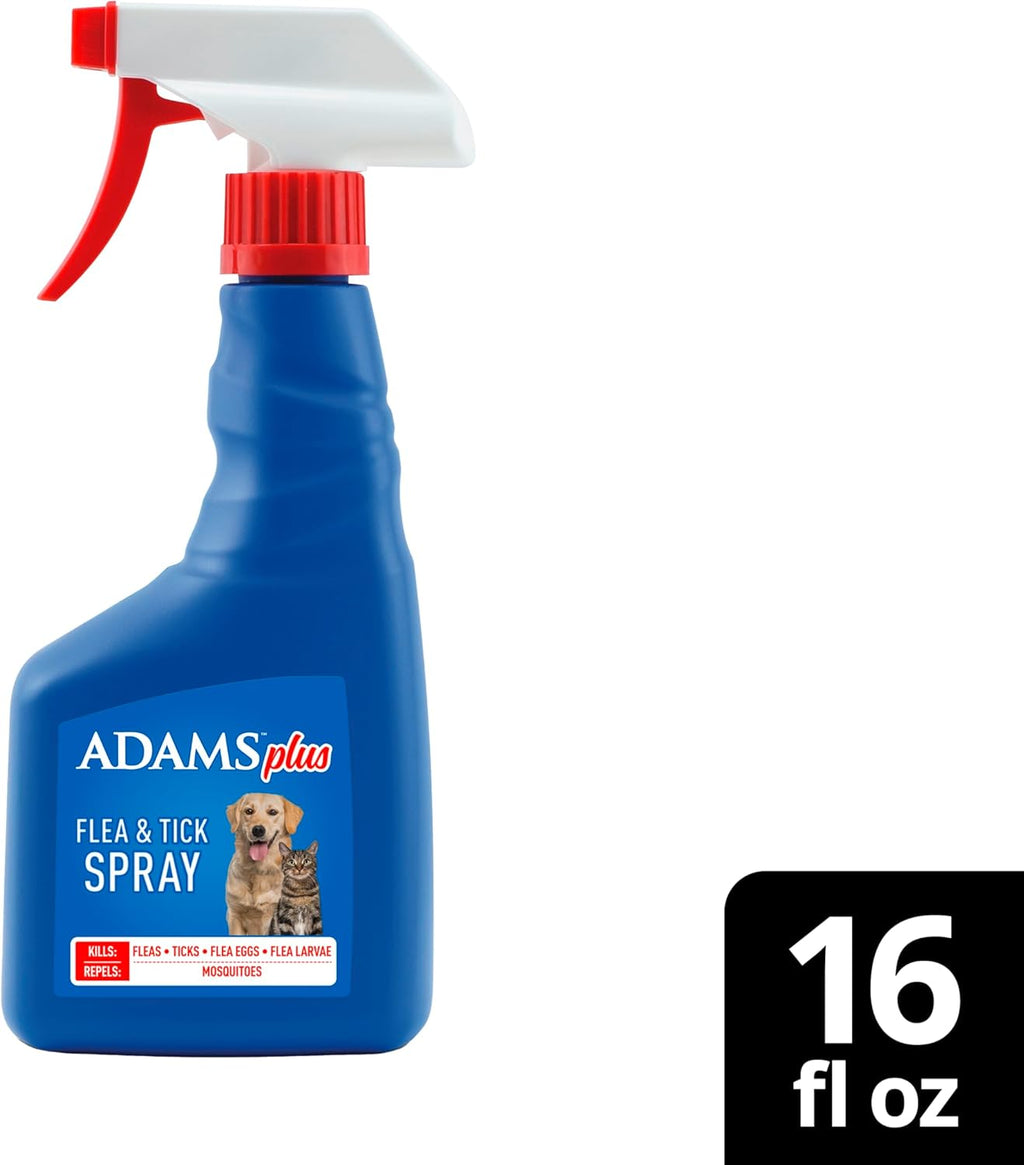ADAMS Plus Flea and Tick Spray for Dogs & Cats, Kills Fleas and Ticks, Repels Mosquitoes, Prevents Infestations up to 2 Months, Treatment for Dogs, Cats, Puppies & Kittens, 16 Fl Oz - Image 10