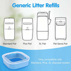 Durable and leakproof cat litter waste liners holding pet waste securely without odor leaks.